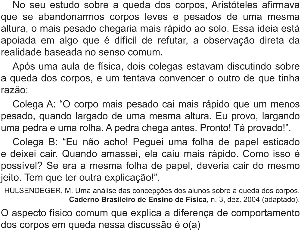 Trecho original com figura, tabela ou fórmula da questão 112 do ENEM 2021 - 2º Dia – Caderno 5 – Amarelo (Superampliada) – Aplicação Regular.