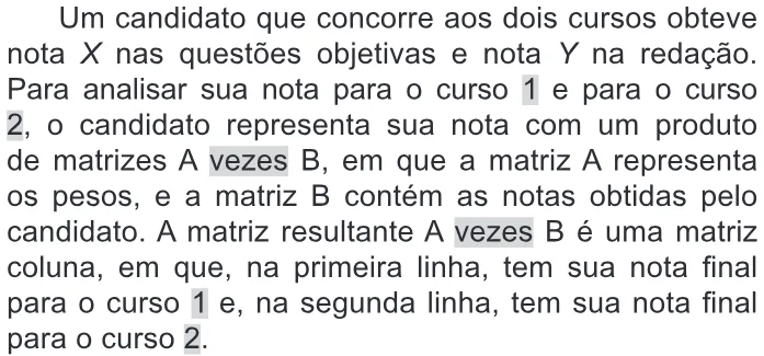 Trecho original com figura, tabela ou fórmula da questão 178 do ENEM 2022 - 2º Dia – Caderno 11 – Laranja (braile e ledor) – Reaplicação/PPL.