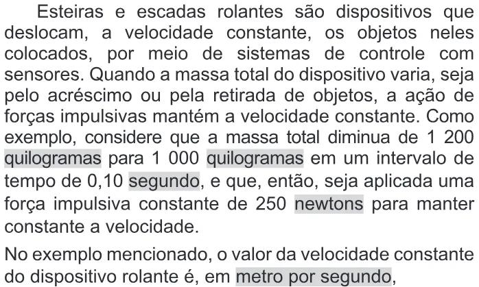 Trecho original com figura, tabela ou fórmula da questão 104 do ENEM 2022 - 2º Dia – Caderno 11 – Laranja (braile e ledor) – Reaplicação/PPL.