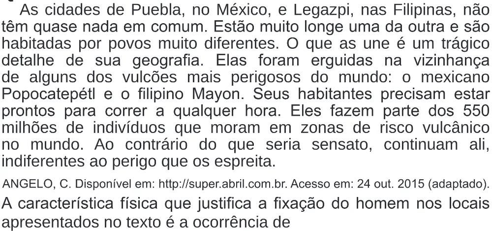 Trecho original com figura, tabela ou fórmula da questão 74 do ENEM 2020 - 1º Dia - Caderno 4 – Rosa (Superampliada) – Aplicação Regular.