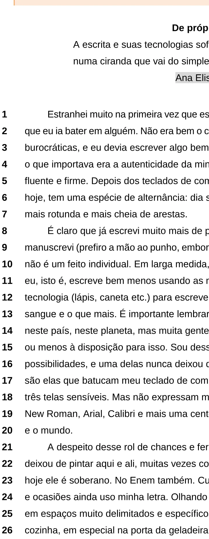 Trecho original com figura, tabela ou fórmula da questão 6 do ENEM 2025 - 1º Dia – Caderno 9 – Laranja (Braile e ledor) – Aplicação Regular - Leitor de tela (NVDA).