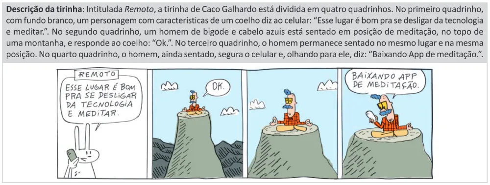 Trecho original com figura, tabela ou fórmula da questão 34 do ENEM 2025 - 1º Dia – Caderno 9 – Laranja (Braile e ledor) – Reaplicação - (Ledor).
