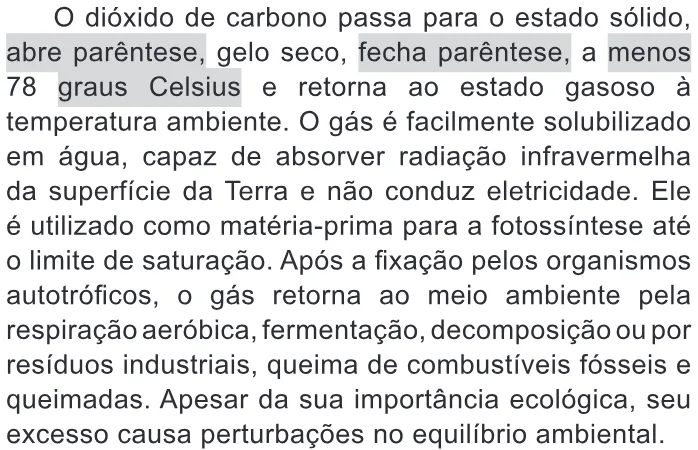 Trecho original com figura, tabela ou fórmula da questão 121 do ENEM 2020 - 2º Dia - Caderno 11 – Laranja (braile e ledor) – Aplicação Regular.