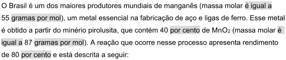 Trecho original com figura, tabela ou fórmula da questão 115 do ENEM 2025 - 2º Dia – Caderno 11 – Laranja (Braile e ledor) – Aplicação Regular - Leitor de tela (NVDA) - Belém, Ananindeua e Marituba.