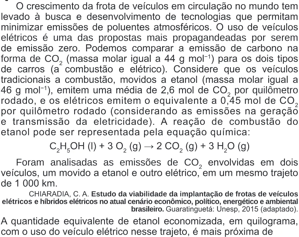 Trecho original com figura, tabela ou fórmula da questão 106 do ENEM 2020 - 2º Dia - Caderno 8 – Rosa (Superampliada) – Aplicação Regular.
