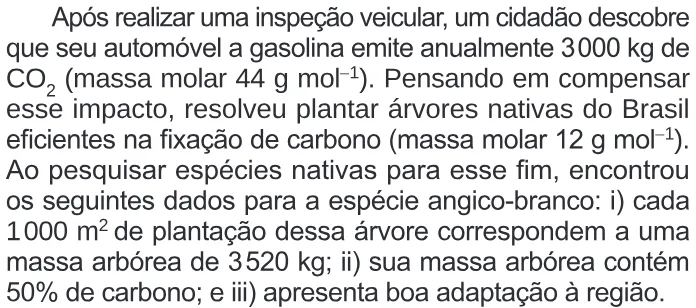 Trecho original com figura, tabela ou fórmula da questão 131 do ENEM 2024 - 2º Dia – Caderno 6 – Cinza – Reaplicação/PPL.