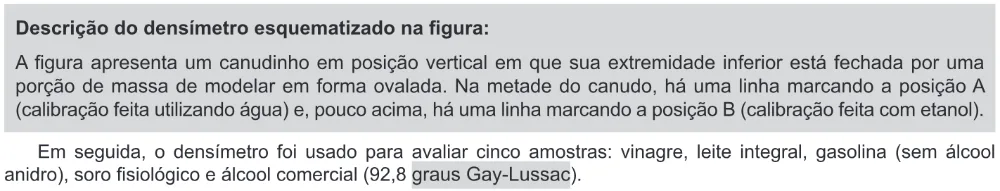 Trecho original com figura, tabela ou fórmula da questão 109 do ENEM 2017 - 2º Dia - Caderno 11 - Laranja – Reaplicação/PPL - Ledor.