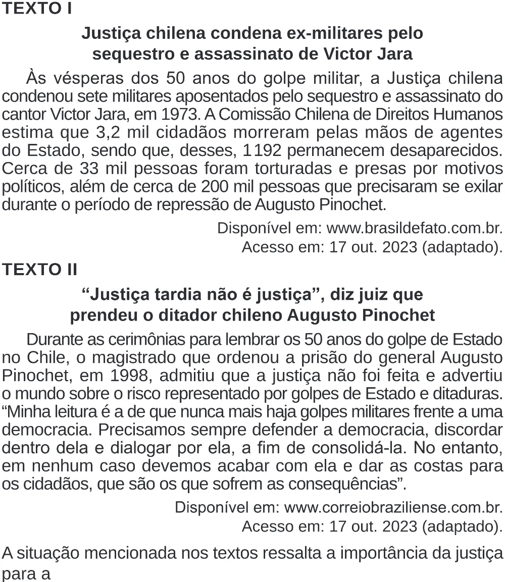 Trecho original com figura, tabela ou fórmula da questão 63 do ENEM 2024 - 1º Dia – Caderno 4 – Verde (Superampliada) – Reaplicação/PPL.
