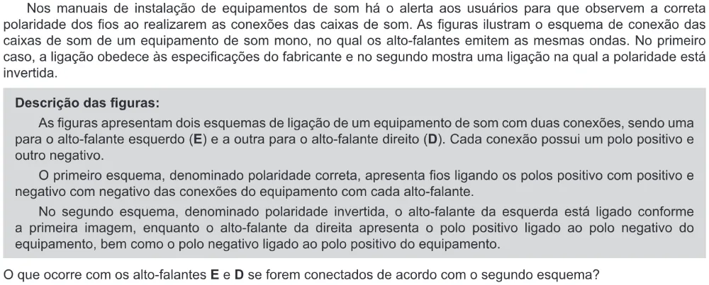 Trecho original com figura, tabela ou fórmula da questão 124 do ENEM 2018 - 2º Dia - Caderno 11 – Laranja (Braile e ledor) – Aplicação regular.