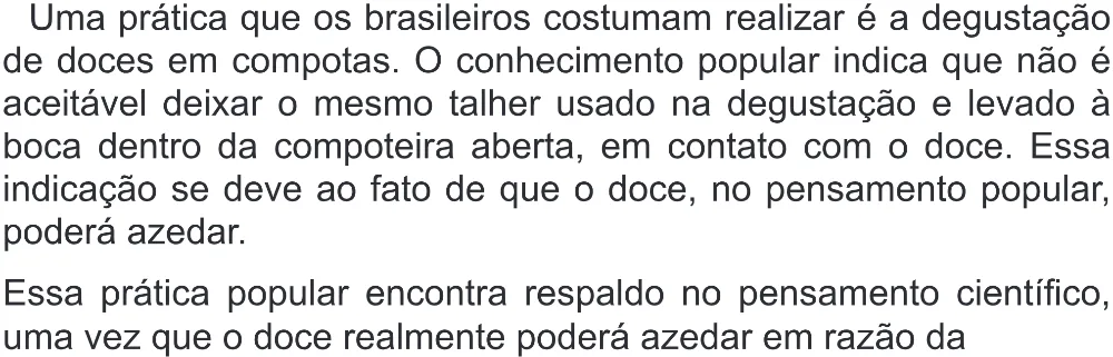 Trecho original com figura, tabela ou fórmula da questão 103 do ENEM 2022 - 2º Dia – Caderno 6 – Cinza (Superampliada) – Reaplicação/PPL.