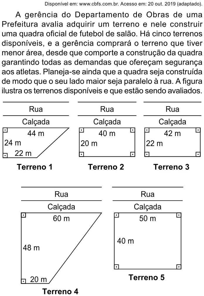Trecho original com figura, tabela ou fórmula da questão 168 do ENEM 2023 - 2º Dia – Caderno 5 – Amarelo – Reaplicação/PPL.