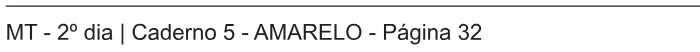 Alternativa E da questão 180 do ENEM 2018 - 2º Dia - Caderno 5 - Amarelo – Aplicação regular.