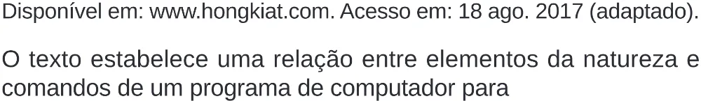 Trecho original com figura, tabela ou fórmula da questão 2 (inglês) do ENEM 2024 - 1º Dia – Caderno 4 – Verde – Aplicação Regular - (Superampliada).