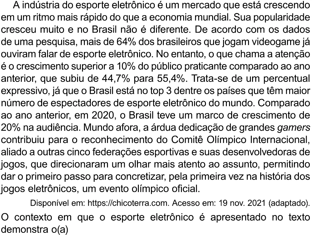Trecho original com figura, tabela ou fórmula da questão 13 do ENEM 2023 - 1º Dia – Caderno 10 – Verde (Libras) – Aplicação Regular - (Superampliada).