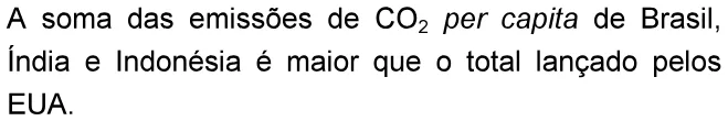 Alternativa C da questão 29 do ENEM 2006 - Caderno Amarelo.