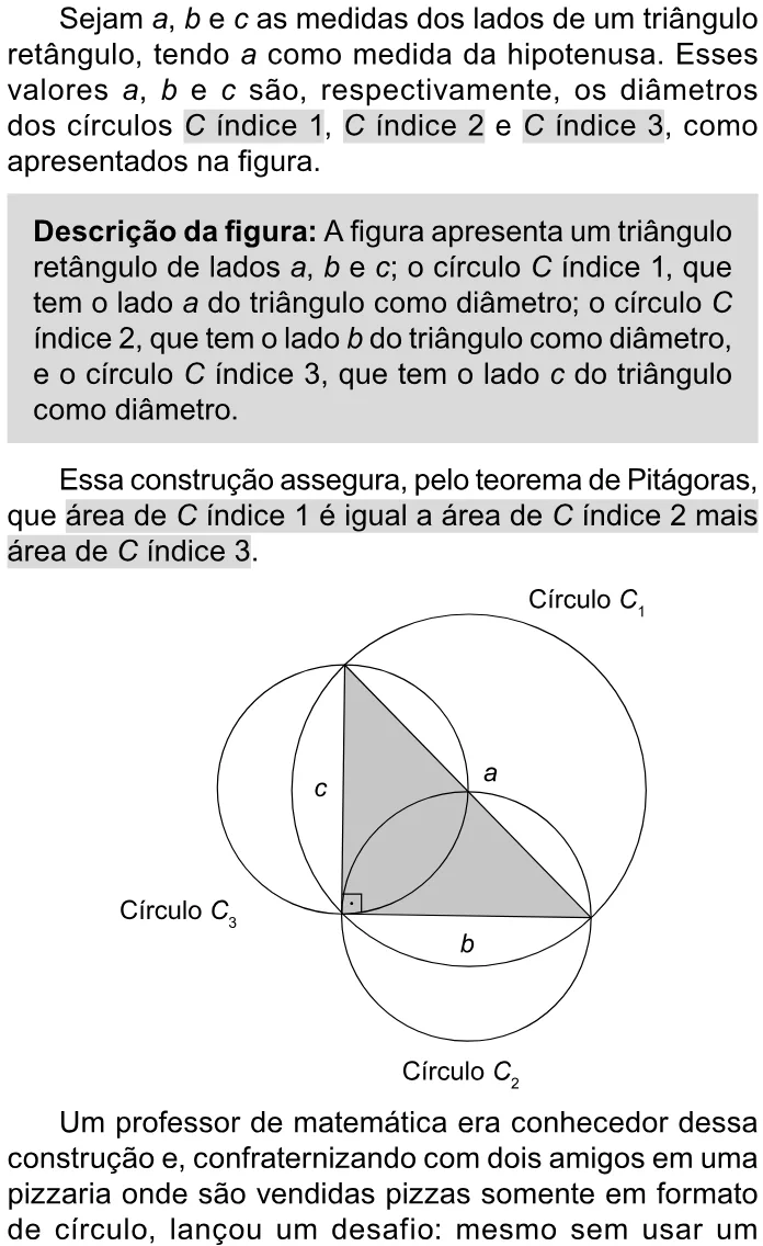 Trecho original com figura, tabela ou fórmula da questão 179 do ENEM 2023 - 2º Dia – Caderno 11 – Laranja (braile e ledor) – Aplicação Regular.