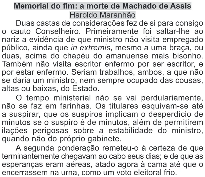 Trecho original com figura, tabela ou fórmula da questão 36 do ENEM 2022 - 1º Dia – Caderno 9 – Laranja (braile e ledor) – Reaplicação/PPL.