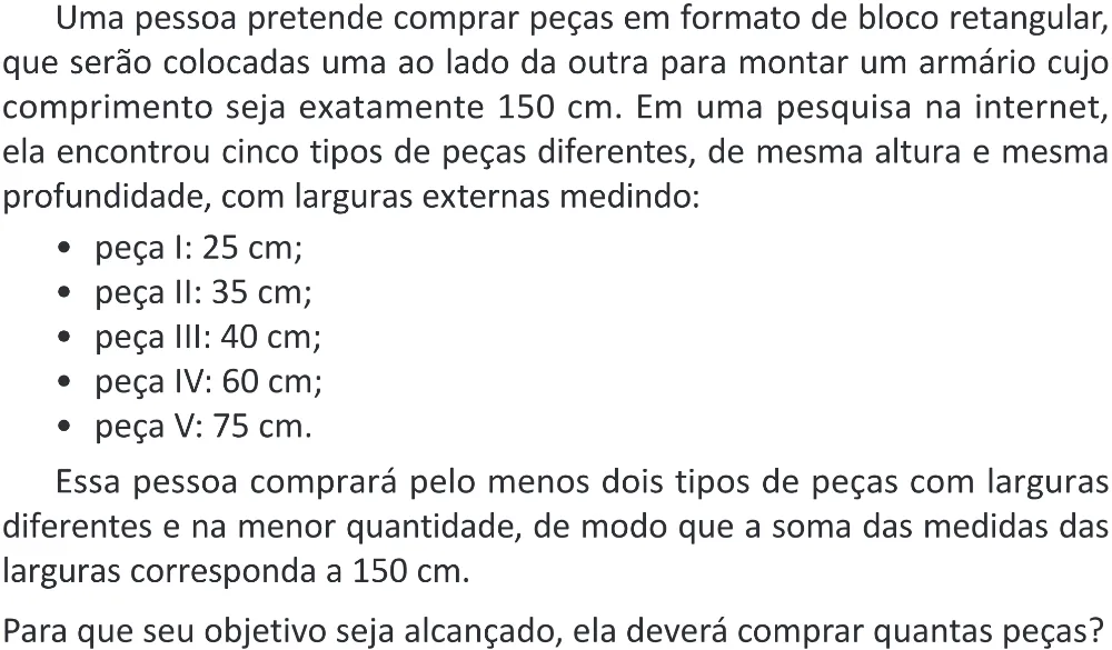 Trecho original com figura, tabela ou fórmula da questão 170 do ENEM 2025 - 2º Dia – Caderno 11 – Laranja (Braile e ledor) – Aplicação Regular - (Superampliada) - Belém, Ananindeua e Marituba.