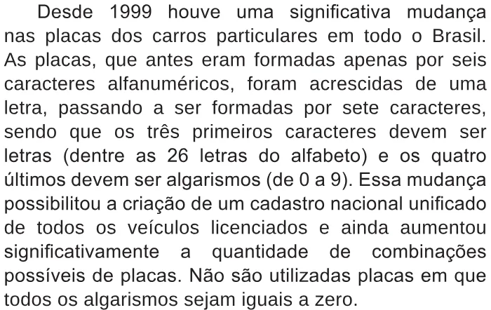 Trecho original com figura, tabela ou fórmula da questão 179 do ENEM 2017 - 2º Dia - Caderno 5 - Amarelo – Reaplicação/PPL.