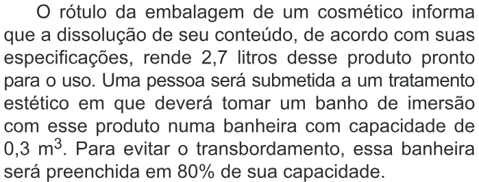 Trecho original com figura, tabela ou fórmula da questão 144 do ENEM 2019 - 2º Dia – Caderno 12 – Verde (Libras) – Aplicação Regular.