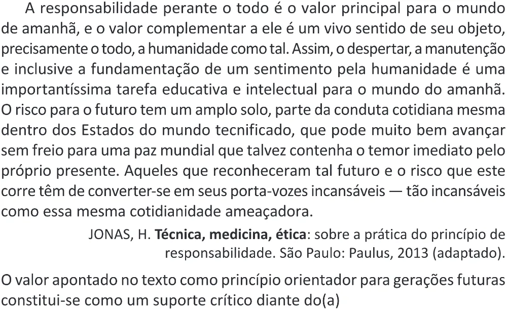 Trecho original com figura, tabela ou fórmula da questão 78 do ENEM 2025 - 1º Dia – Caderno 9 – Laranja (Braile e ledor) – Aplicação Regular - (Superampliada) - Belém, Ananindeua e Marituba.