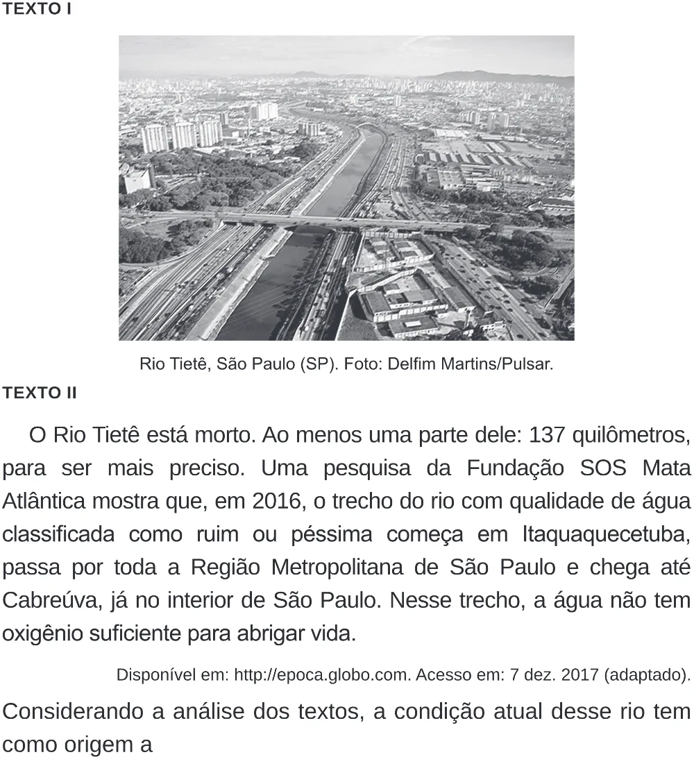Trecho original com figura, tabela ou fórmula da questão 69 do ENEM 2020 - 1º Dia - Caderno 4 – Rosa (Superampliada) – Aplicação Regular.