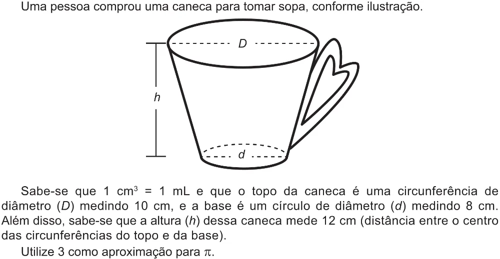 Trecho original com figura, tabela ou fórmula da questão 147 do ENEM 2021 - 2º Dia – Caderno 5 – Amarelo (Ampliada) – Aplicação Regular.