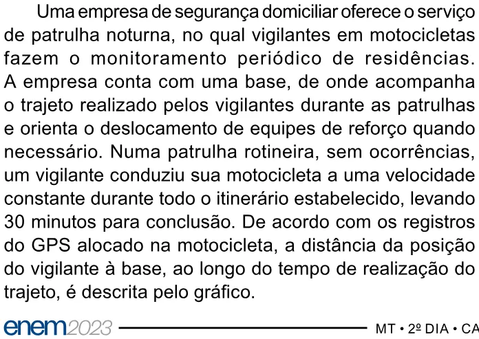 Trecho original com figura, tabela ou fórmula da questão 146 do ENEM 2023 - 2º Dia – Caderno 8 – Rosa – Aplicação Regular.
