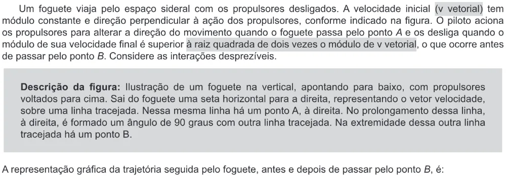 Trecho original com figura, tabela ou fórmula da questão 109 do ENEM 2019 - 2º Dia – Caderno 11 – Laranja – Reaplicação/PPL.