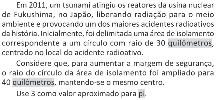 Trecho original com figura, tabela ou fórmula da questão 164 do ENEM 2025 - 2º Dia – Caderno 11 – Laranja (Braile e ledor) – Aplicação Regular - (Ledor) - Belém, Ananindeua e Marituba.