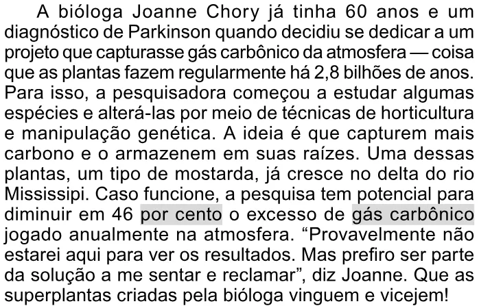 Trecho original com figura, tabela ou fórmula da questão 39 do ENEM 2023 - 1º Dia – Caderno 9 – Laranja (braile e ledor) – Reaplicação/PPL.