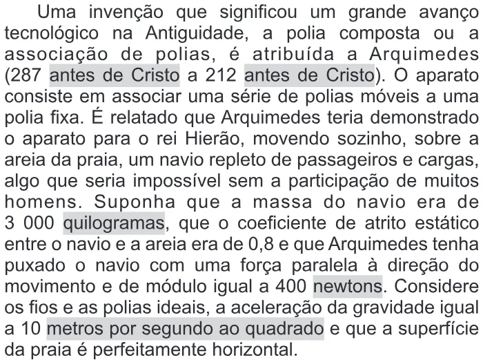 Trecho original com figura, tabela ou fórmula da questão 53 do ENEM 2016 - 1º Dia - Caderno 3 - Branco – Aplicação regular - Ledor.