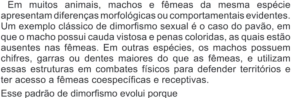 Trecho original com figura, tabela ou fórmula da questão 124 do ENEM 2022 - 2º Dia – Caderno 6 – Cinza (Superampliada) – Reaplicação/PPL.