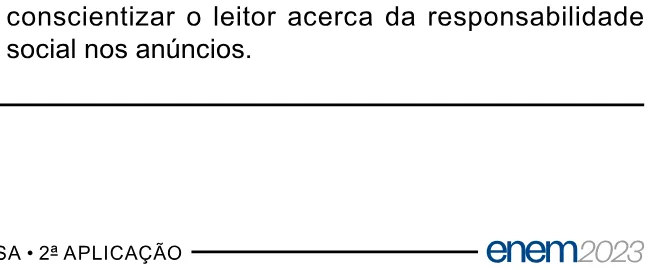Alternativa E da questão 27 do ENEM 2023 - 1º Dia – Caderno 4 – Rosa – Reaplicação/PPL.