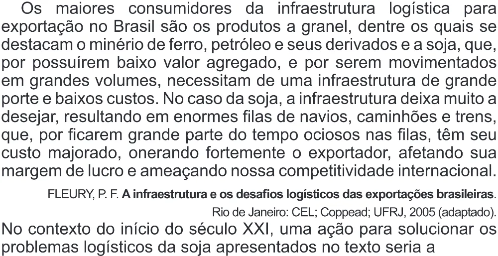 Trecho original com figura, tabela ou fórmula da questão 56 do ENEM 2017 - 1º Dia - Caderno 1 - Azul (Superampliada) – Aplicação regular.