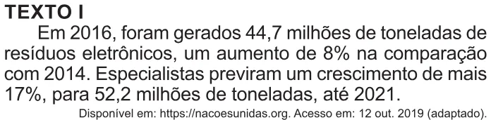 Trecho original com figura, tabela ou fórmula da questão 82 do ENEM 2021 - 1º Dia – Caderno 2 – Amarelo – Aplicação Regular.