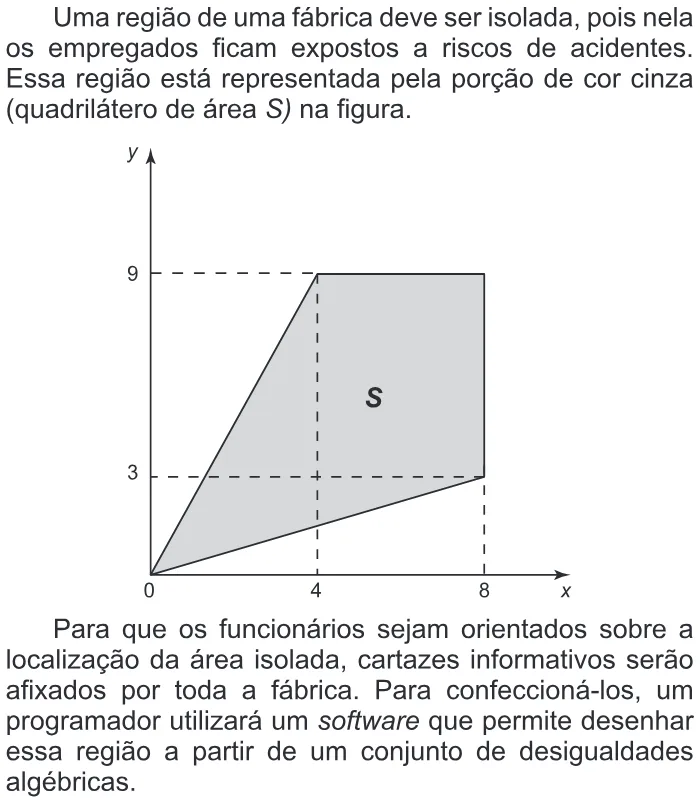Trecho original com figura, tabela ou fórmula da questão 151 do ENEM 2016 - 2º Dia - Caderno 8 - Rosa – 2ª aplicação.