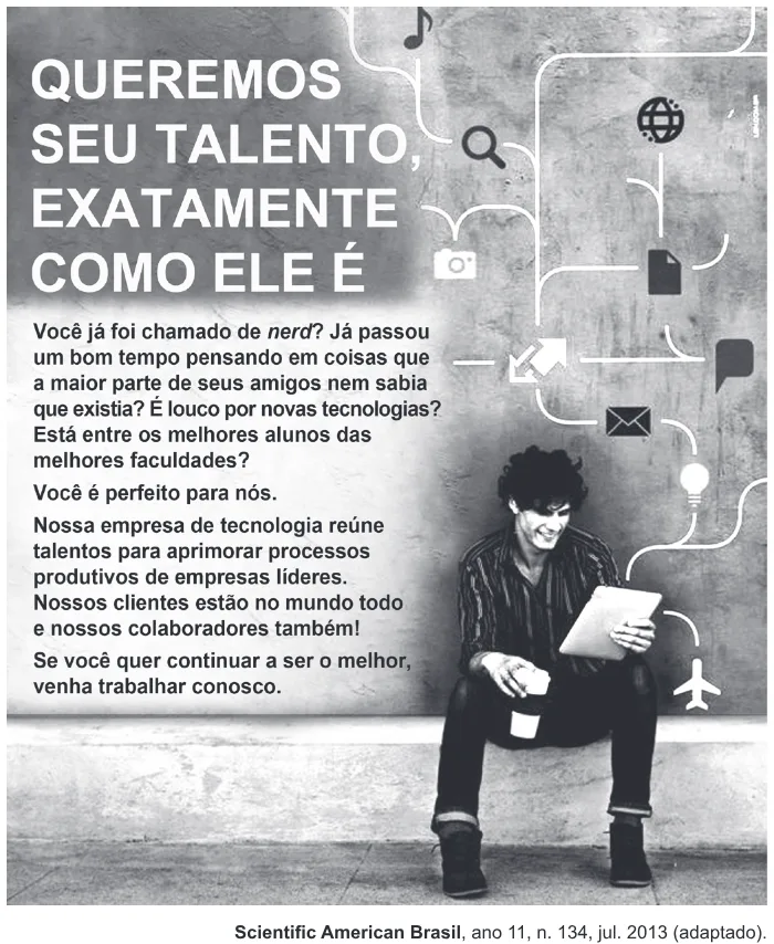 Trecho original com figura, tabela ou fórmula da questão 124 do ENEM 2014 - 2º Dia - Caderno 5 - Amarelo – Aplicação regular.