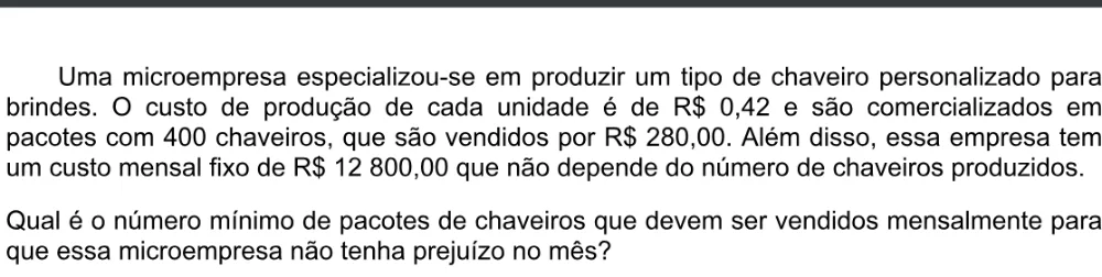 Trecho original com figura, tabela ou fórmula da questão 155 do ENEM 2020 - 2º Dia - Caderno 5 – Amarelo – Aplicação digital.