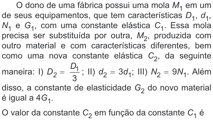 Trecho original com figura, tabela ou fórmula da questão 138 do ENEM 2019 - 2º Dia – Caderno 6 – Cinza – Reaplicação/PPL.