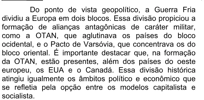 Trecho original com figura, tabela ou fórmula da questão 52 do ENEM 2009 - 1º Dia - Caderno 3 – Branco - Ledor.