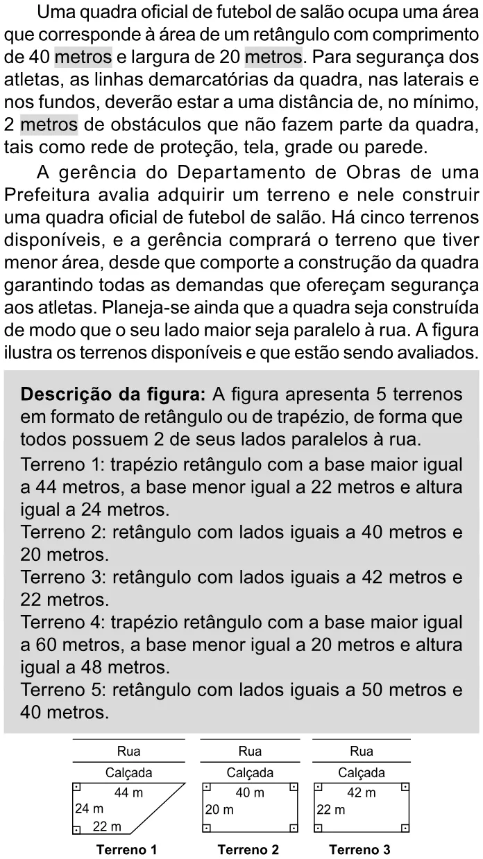 Trecho original com figura, tabela ou fórmula da questão 161 do ENEM 2023 - 2º Dia – Caderno 11 – Laranja (braile e ledor) – Reaplicação/PPL.
