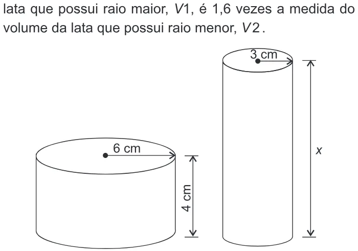 Trecho original com figura, tabela ou fórmula da questão 160 do ENEM 2015 - 2º Dia - Caderno 16 - Cinza – Reaplicação/PPL.