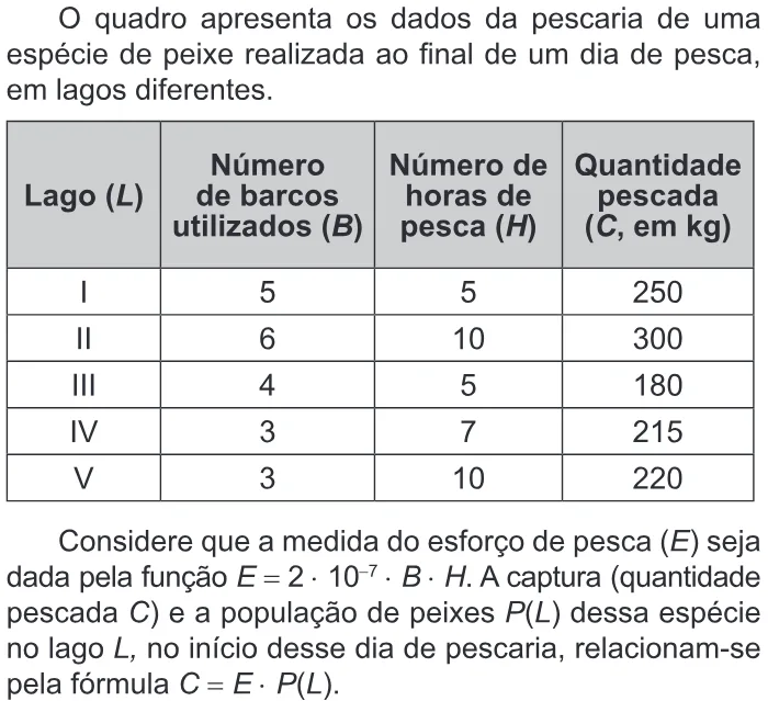 Trecho original com figura, tabela ou fórmula da questão 164 do ENEM 2018 - 2º Dia - Caderno 17 - Amarelo - Reaplicação/PPL.