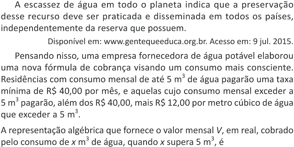 Trecho original com figura, tabela ou fórmula da questão 167 do ENEM 2025 - 2º Dia – Caderno 11 – Laranja (Braile e ledor) – Aplicação Regular - (Superampliada) - Belém, Ananindeua e Marituba.