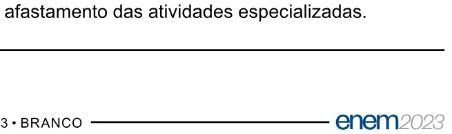 Alternativa E da questão 64 do ENEM 2023 - 1º Dia – Caderno 3 – Branco – Aplicação Regular.