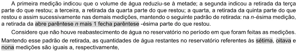 Trecho original com figura, tabela ou fórmula da questão 144 do ENEM 2023 - 2º Dia – Caderno 11 – Laranja (braile e ledor) – Reaplicação/PPL.