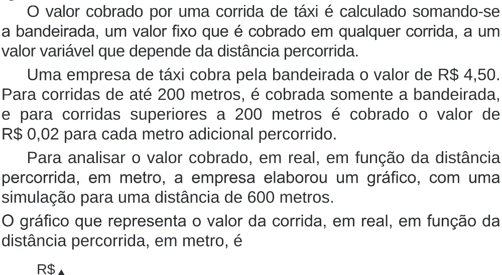 Trecho original com figura, tabela ou fórmula da questão 175 do ENEM 2020 - 2º Dia – Caderno 8 – Rosa (Superampliada) – Reaplicação/PPL.