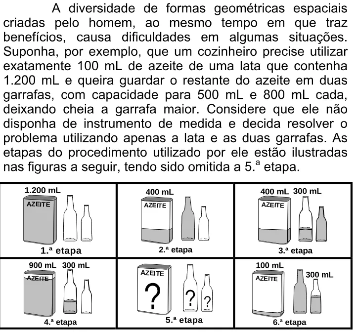Trecho original com figura, tabela ou fórmula da questão 37 do ENEM 2007 - Caderno Amarelo.