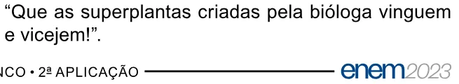 Alternativa E da questão 45 do ENEM 2023 - 1º Dia – Caderno 3 – Branco – Reaplicação/PPL.